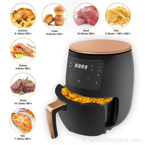 Friteuse à air pour appareils de cuisine intelligents de 4,5 L